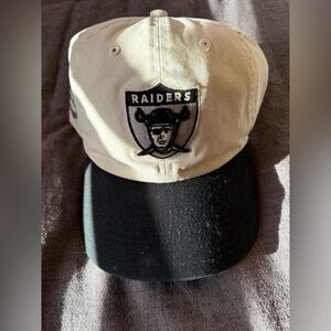 47 Brand Raiders Black and Cream dad hat